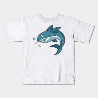 Sad lovely shark Kids T-Shirt